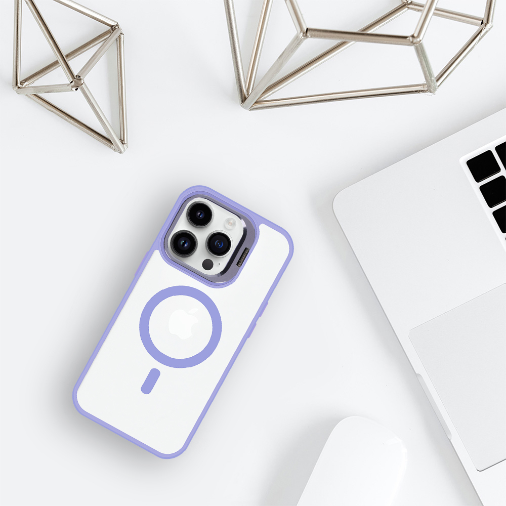 Pokrowiec Tel Protect Kickstand Magsafe Case jasnofioletowy Apple iPhone 14 Pro / 6