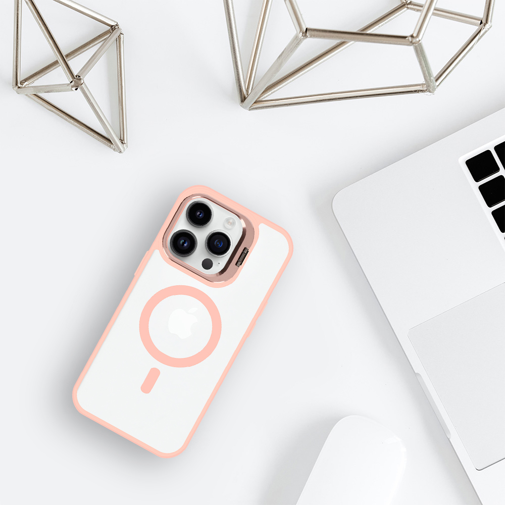 Pokrowiec Tel Protect Kickstand Magsafe Case jasnor�owy Apple iPhone 11 / 6