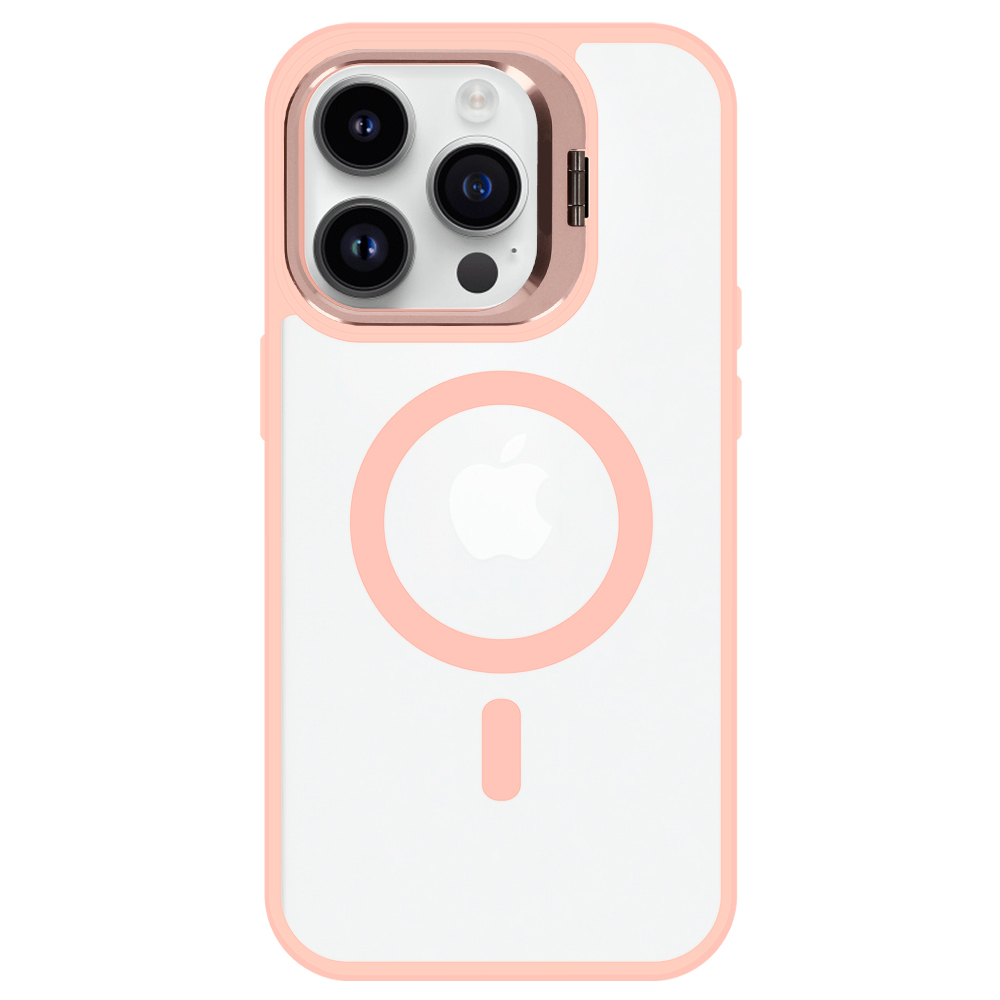 Pokrowiec Tel Protect Kickstand Magsafe Case jasnorowy Apple iPhone 15 Pro Max / 3