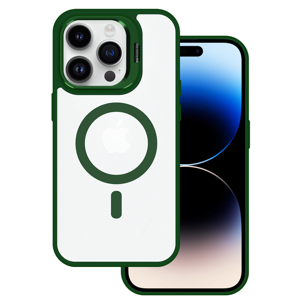 Pokrowiec Tel Protect Kickstand Magsafe Case zielony Apple iPhone 15 Pro Max / 2