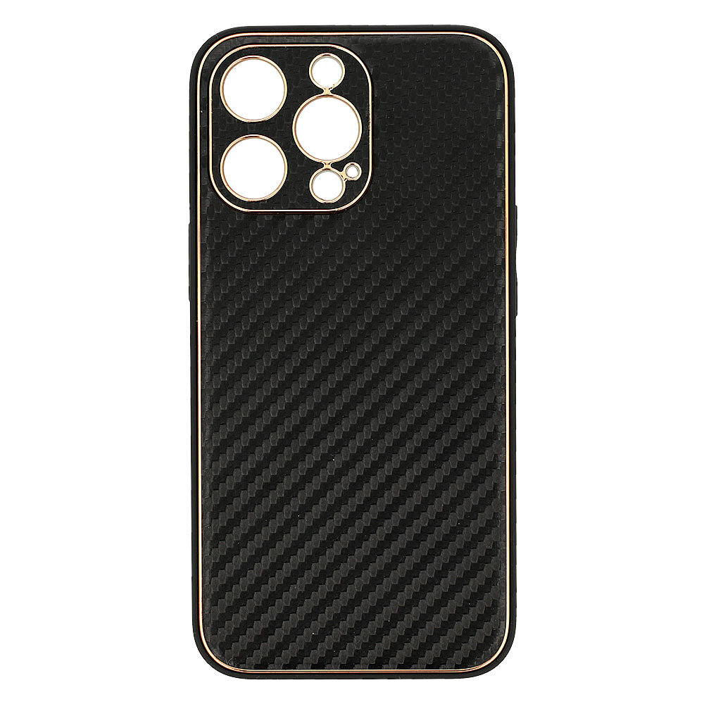 Pokrowiec Tel Protect Leather Carbon Case czarny Apple iPhone 11 Pro / 5