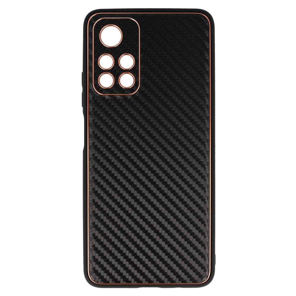 Pokrowiec Tel Protect Leather Carbon Case czarny Xiaomi Redmi Note 11S 5G / 4