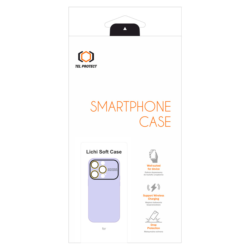 Pokrowiec Tel Protect Lichi Soft Case jasnofioletowy Apple iPhone 13 Pro Max / 3