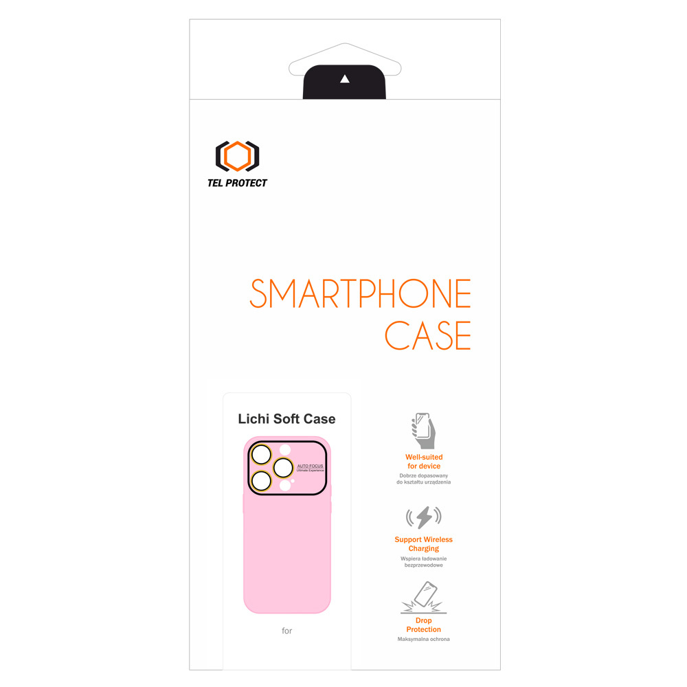 Pokrowiec Tel Protect Lichi Soft Case jasnor�owy Apple iPhone 13 / 6
