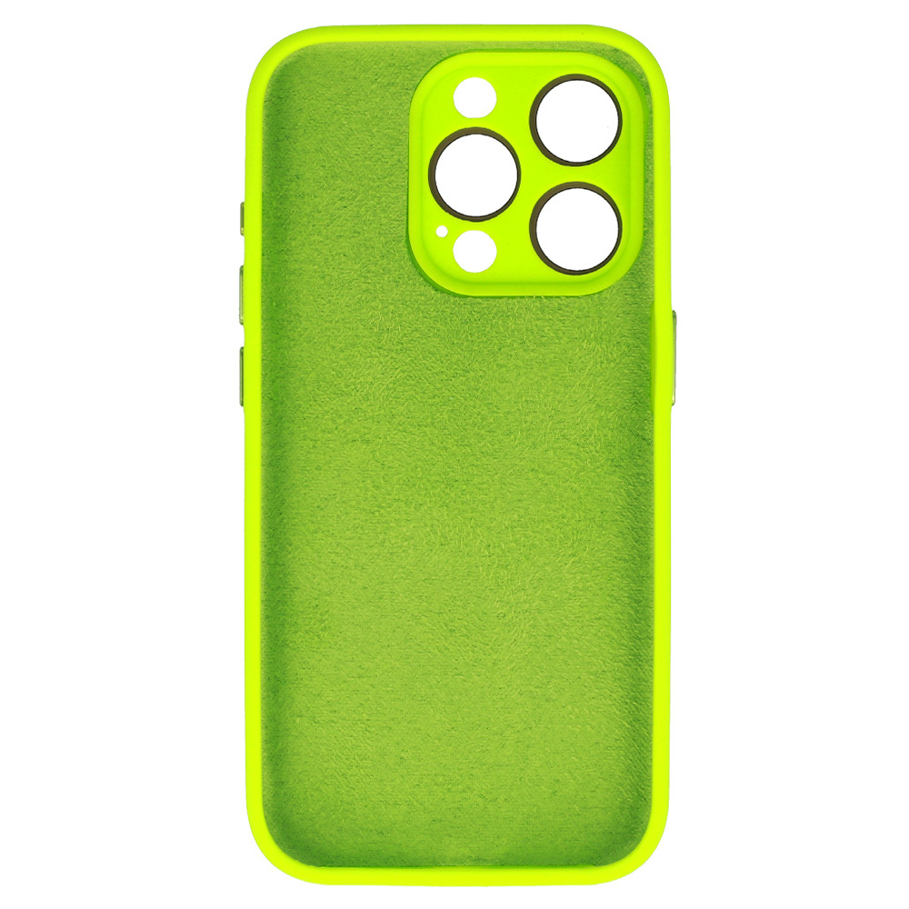 Pokrowiec Tel Protect Lichi Soft Case limonkowy Apple iPhone 15 Pro Max / 3