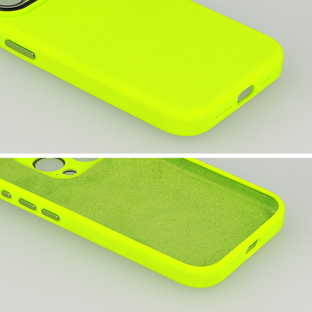 Pokrowiec Tel Protect Lichi Soft Case limonkowy Apple iPhone 15 Pro Max / 4