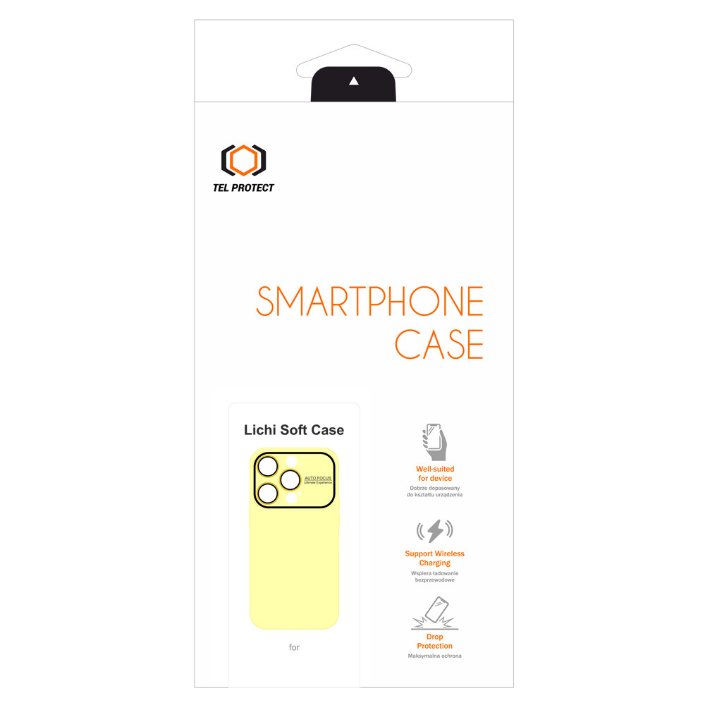 Pokrowiec Tel Protect Lichi Soft Case ��ty Apple iPhone 15 / 6