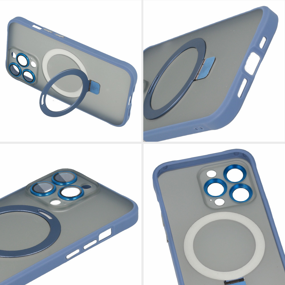 Pokrowiec Tel Protect Magical Magsafe Stand Case niebieski Apple iPhone 12 / 6