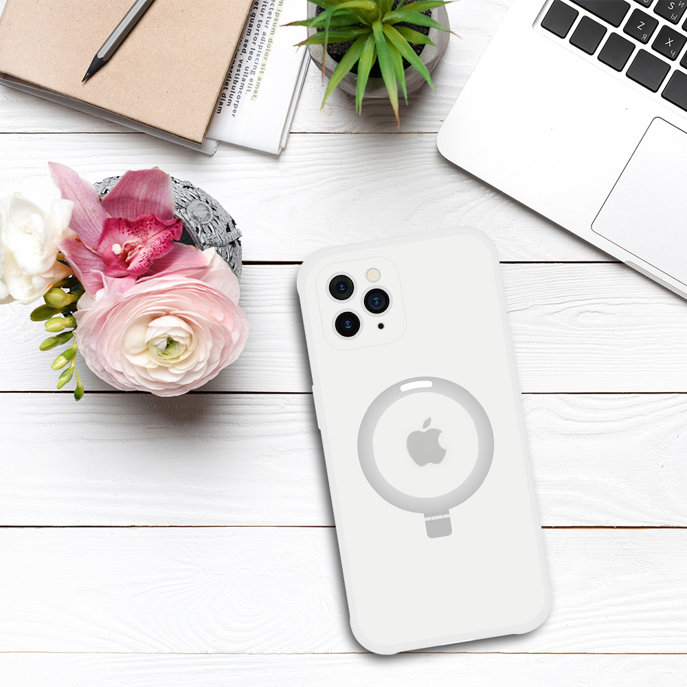 Pokrowiec Tel Protect Magical Magsafe Stand Case srebrny Apple iPhone 11 Pro / 5