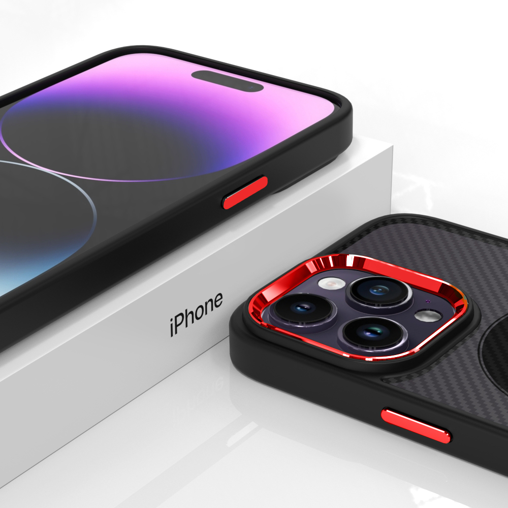 Pokrowiec Tel Protect Magnetic Carbon Case Apple iPhone 12 / 8