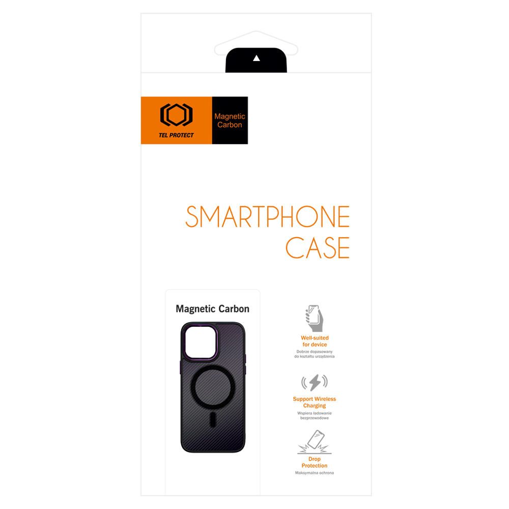 Pokrowiec Tel Protect Magnetic Carbon Case Apple iPhone 12 / 9