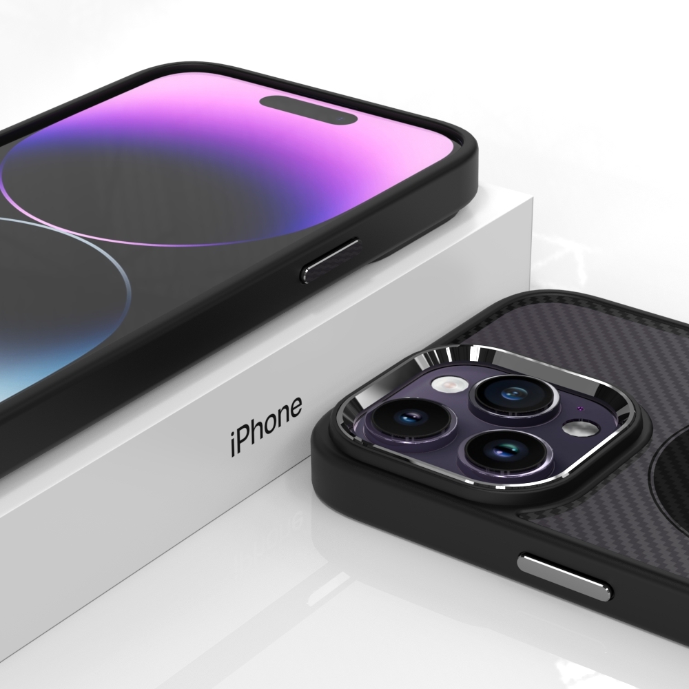 Pokrowiec Tel Protect Magnetic Carbon Case czarny Apple iPhone 11 Pro Max / 7