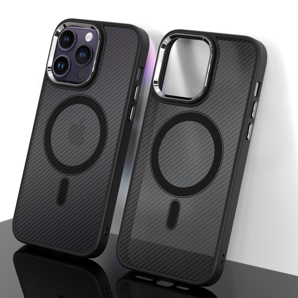 Pokrowiec Tel Protect Magnetic Carbon Case czarny Apple iPhone 11 Pro Max / 8