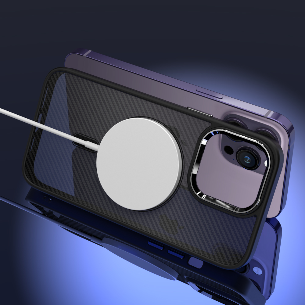 Pokrowiec Tel Protect Magnetic Carbon Case czarny Apple iPhone 11 Pro Max / 9