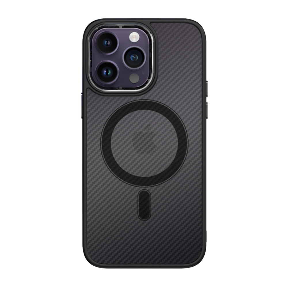 Pokrowiec Tel Protect Magnetic Carbon Case czarny Apple iPhone 14 Pro / 2