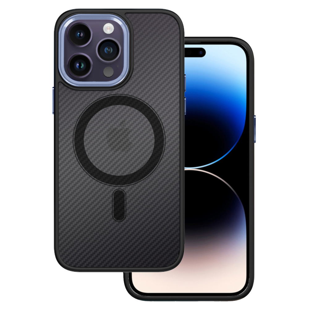 Pokrowiec Tel Protect Magnetic Carbon Case fioletowy Apple iPhone 11 Pro Max