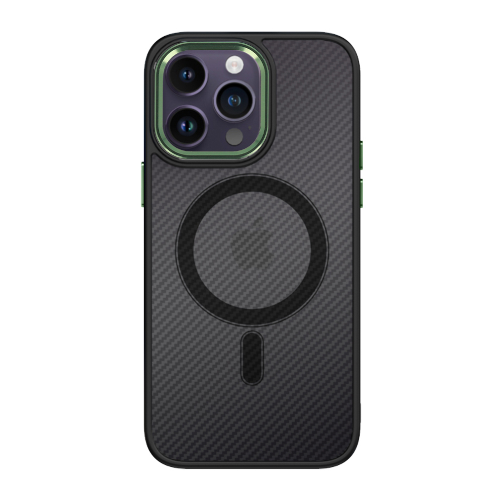 Pokrowiec Tel Protect Magnetic Carbon Case zielony Apple iPhone 11 Pro Max / 2