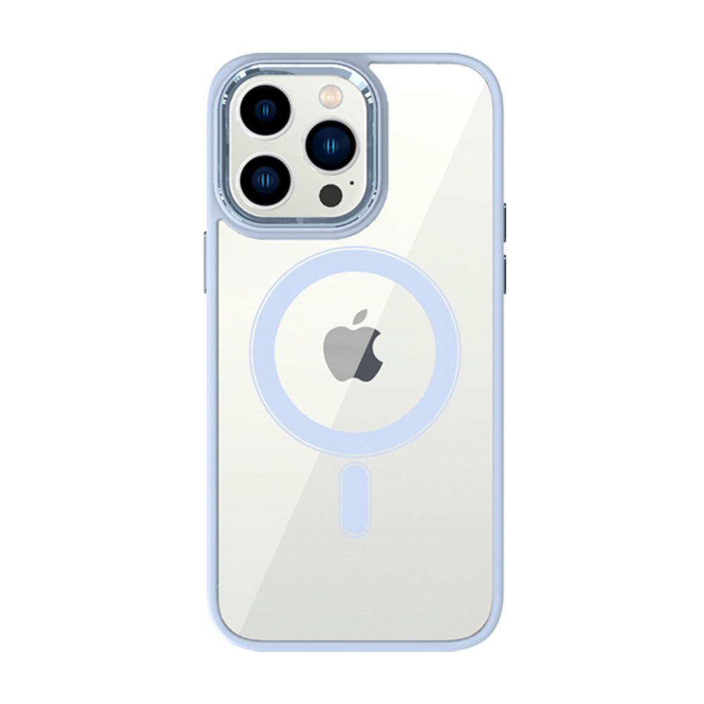 Pokrowiec Tel Protect Magnetic Clear Case jasnoniebieski Apple iPhone 12 / 2