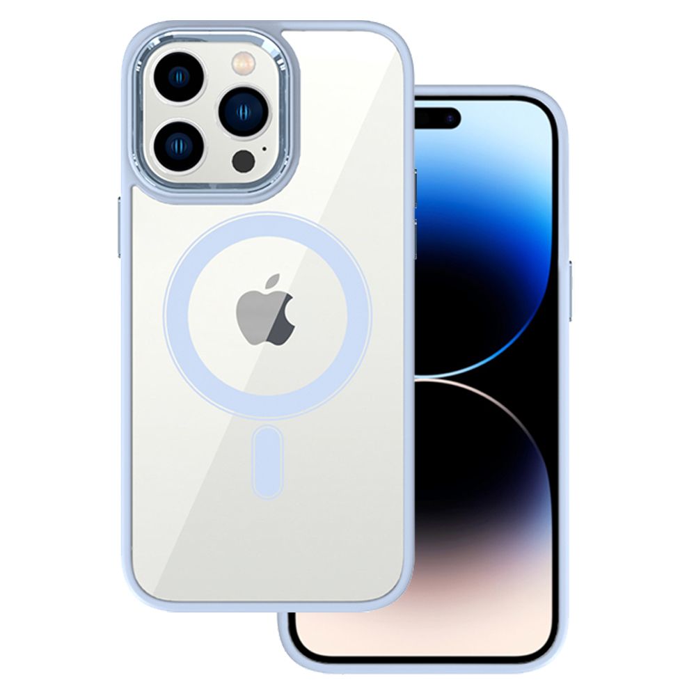 Pokrowiec Tel Protect Magnetic Clear Case jasnoniebieski Apple iPhone 13
