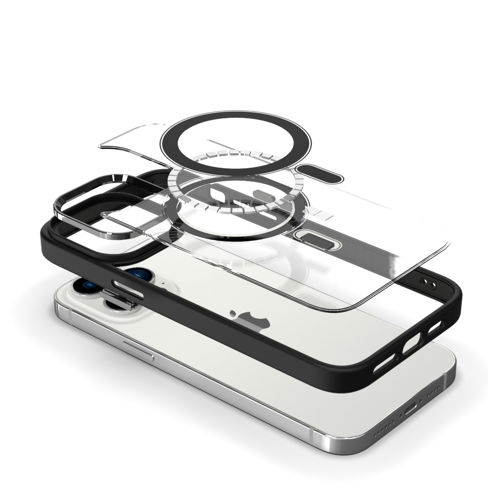 Pokrowiec Tel Protect Magnetic Clear Case jasnoniebieski Apple iPhone 13 / 5