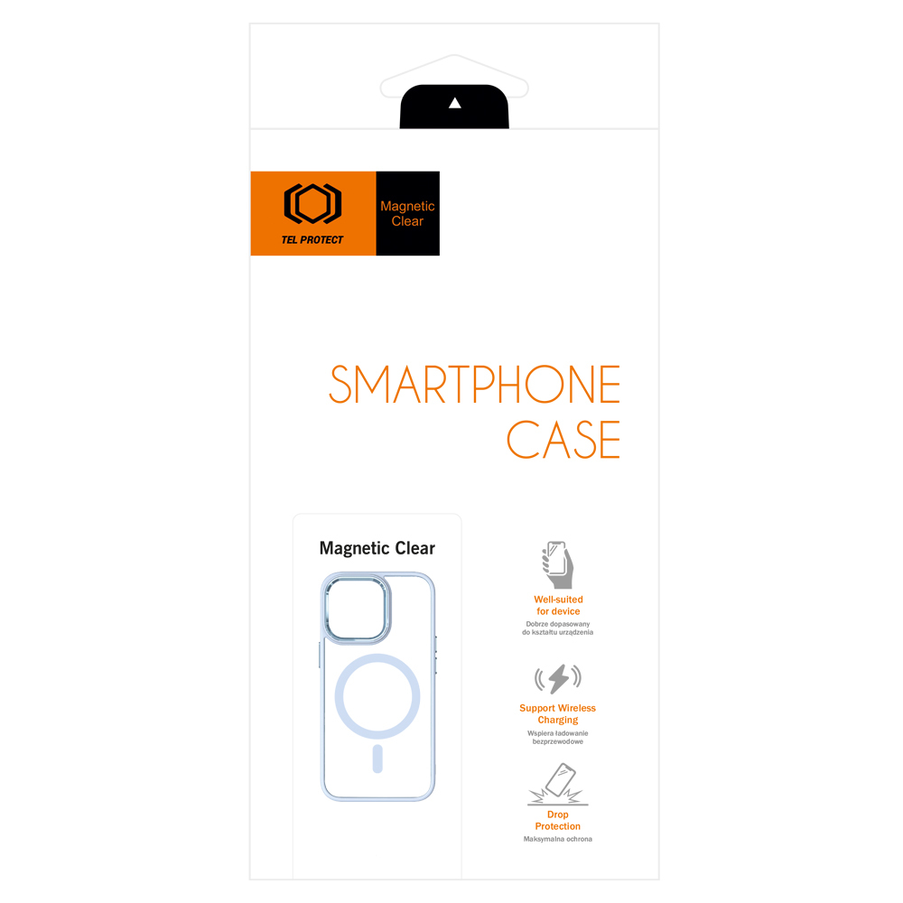 Pokrowiec Tel Protect Magnetic Clear Case jasnoniebieski Apple iPhone 14 Pro / 7