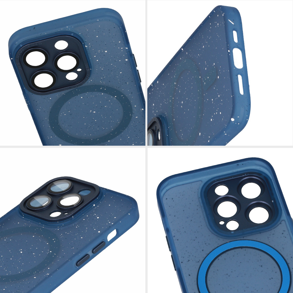 Pokrowiec Tel Protect Magnetic Splash Frosted Case granatowy Apple iPhone 15 Pro Max / 6