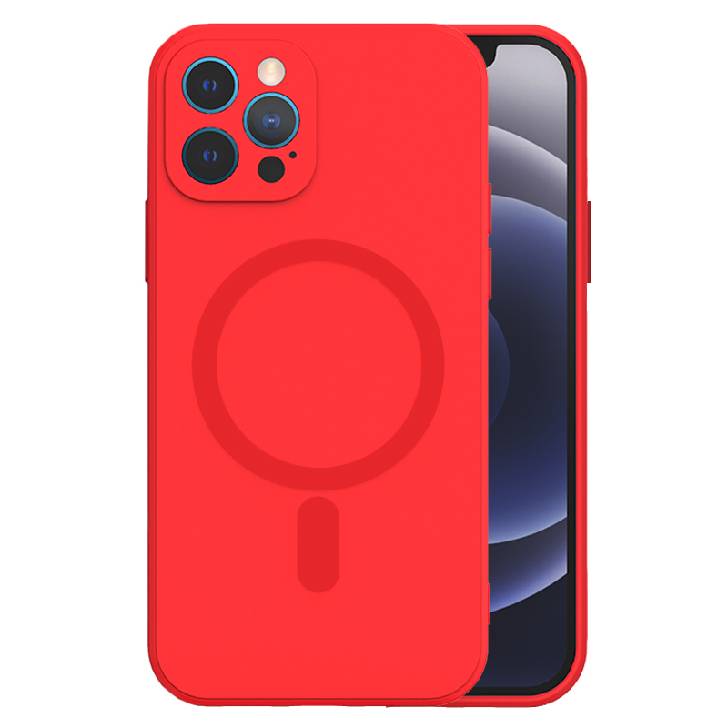 Pokrowiec Tel Protect MagSilicone Case czerwony Apple iPhone 12 Pro Max