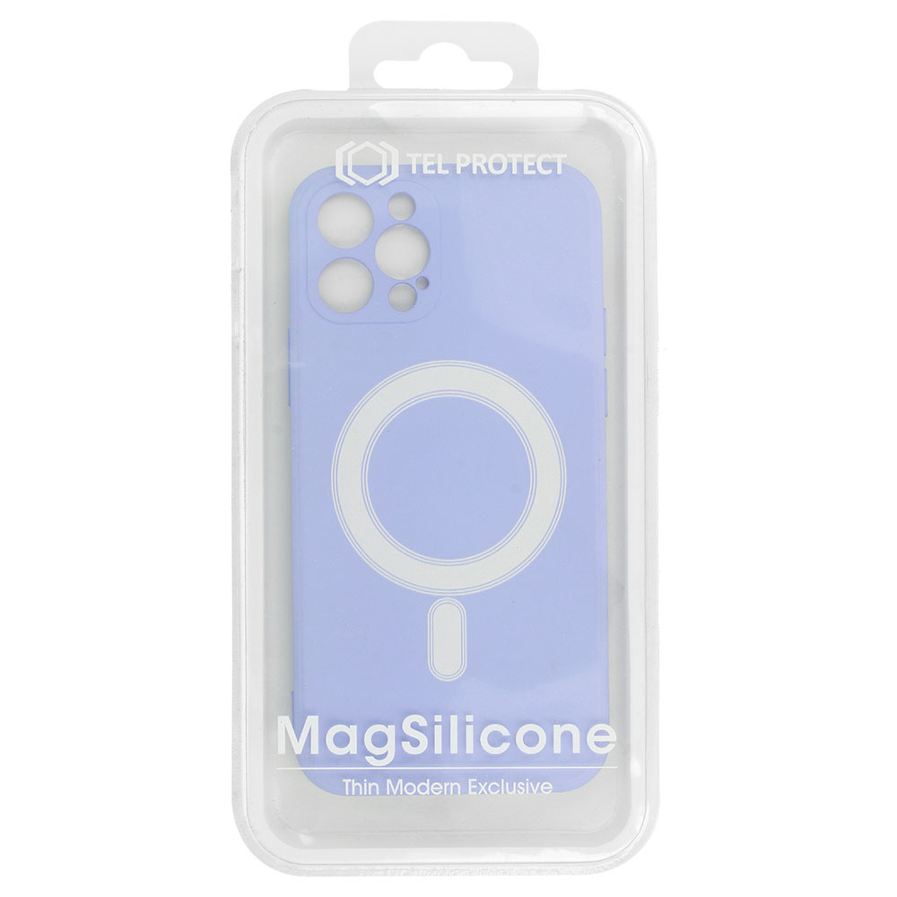 Pokrowiec Tel Protect MagSilicone Case fioletowy Apple iPhone 12 Mini / 6