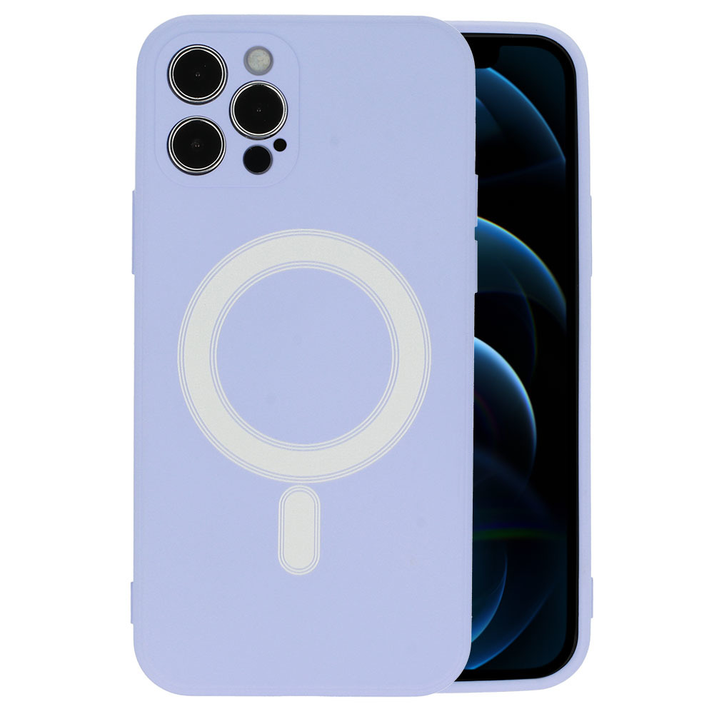 Pokrowiec Tel Protect MagSilicone Case fioletowy Apple iPhone 12 Pro Max