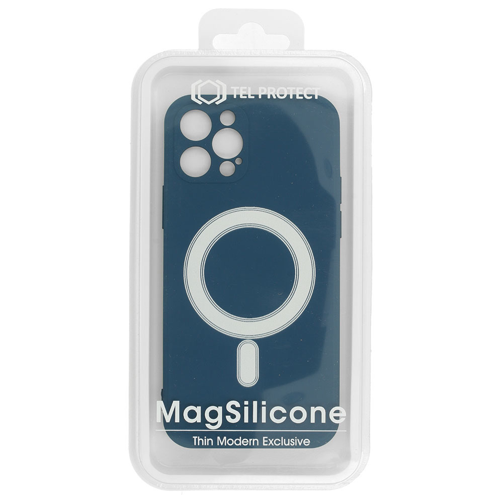 Pokrowiec Tel Protect MagSilicone Case granatowy Apple iPhone 12 Mini / 6