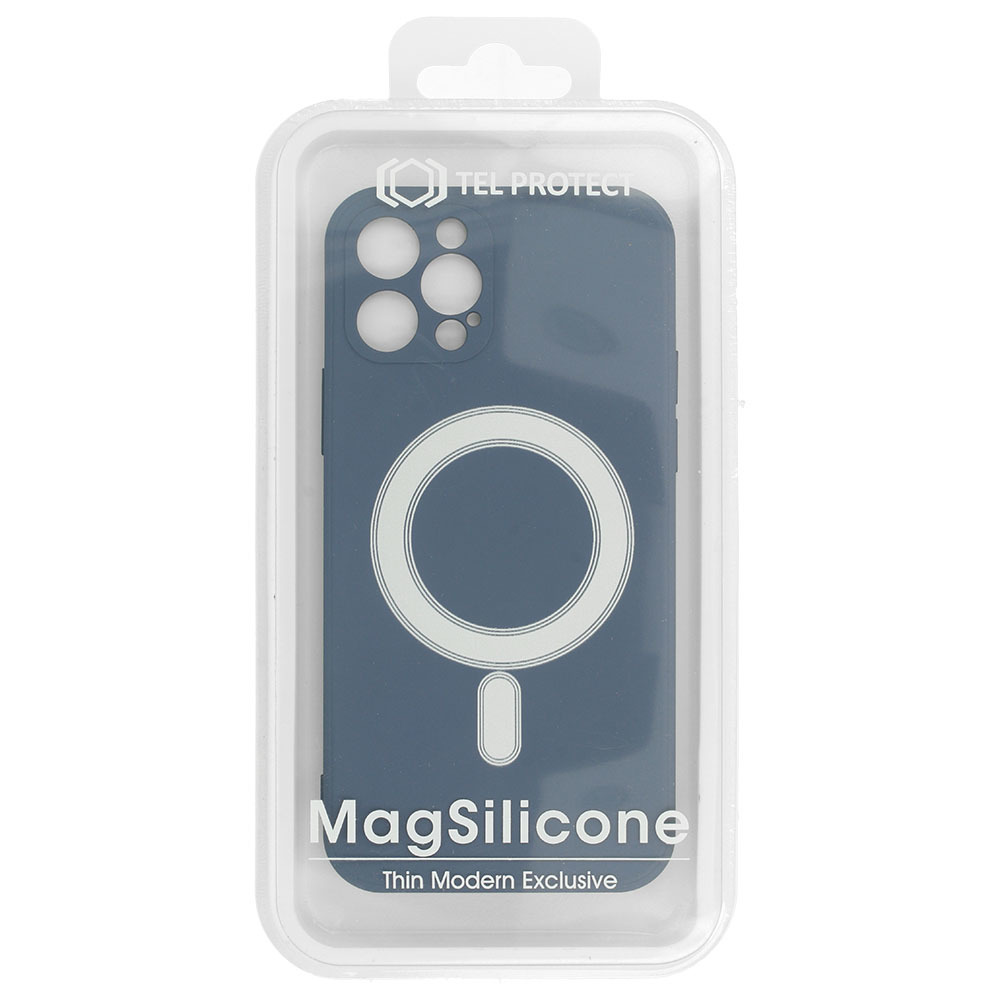 Pokrowiec Tel Protect MagSilicone Case niebieski Apple iPhone 12 Mini / 6