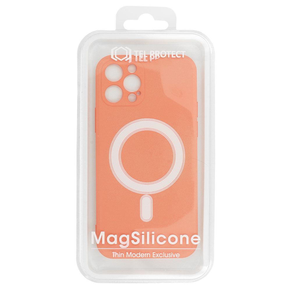 Pokrowiec Tel Protect MagSilicone Case pomaraczowy Apple iPhone 12 Pro Max / 6