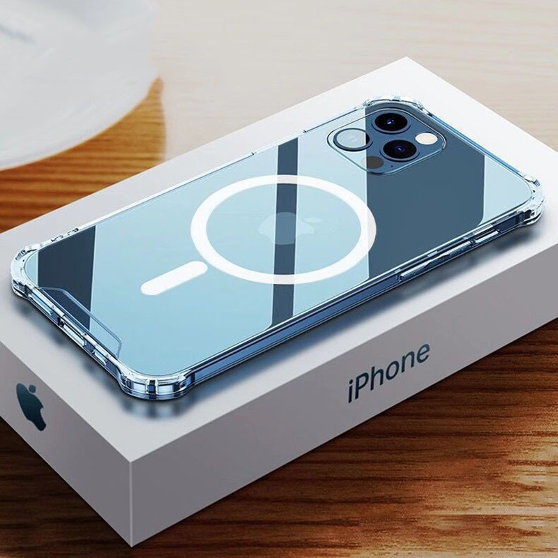 Pokrowiec Tel Protect MagSilicone Case przeroczysty Apple iPhone 12 Pro Max / 11
