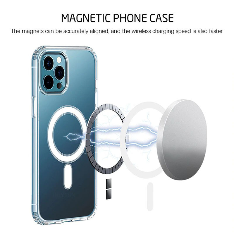 Pokrowiec Tel Protect MagSilicone Case przeroczysty Apple iPhone 12 Pro Max / 3