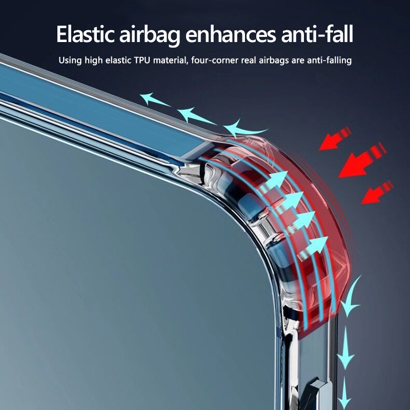 Pokrowiec Tel Protect MagSilicone Case prze�roczysty Apple iPhone 15 Plus / 7