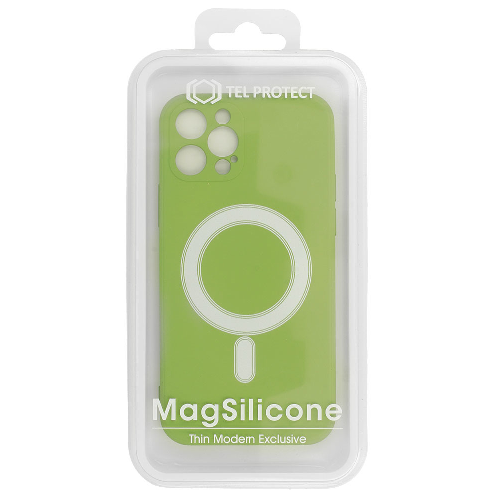 Pokrowiec Tel Protect MagSilicone Case zielony Apple iPhone 12 Pro Max / 6