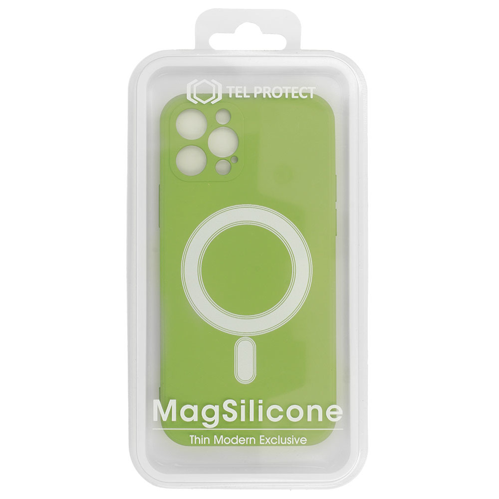 Pokrowiec Tel Protect MagSilicone Case zielony Apple iPhone 12 Pro / 6