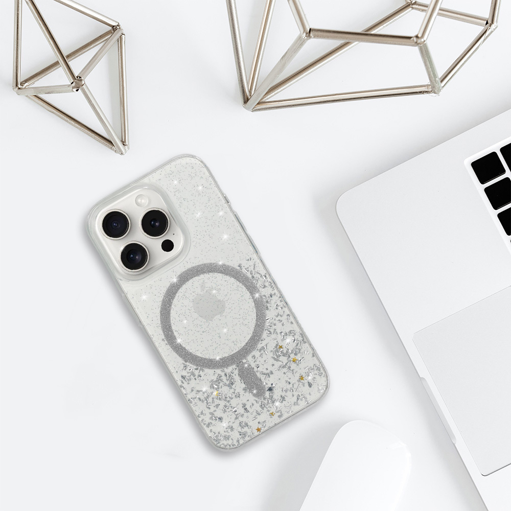 Pokrowiec Tel Protect Moonlite Magsafe Case srebrny Samsung Galaxy S25 Edge / 5