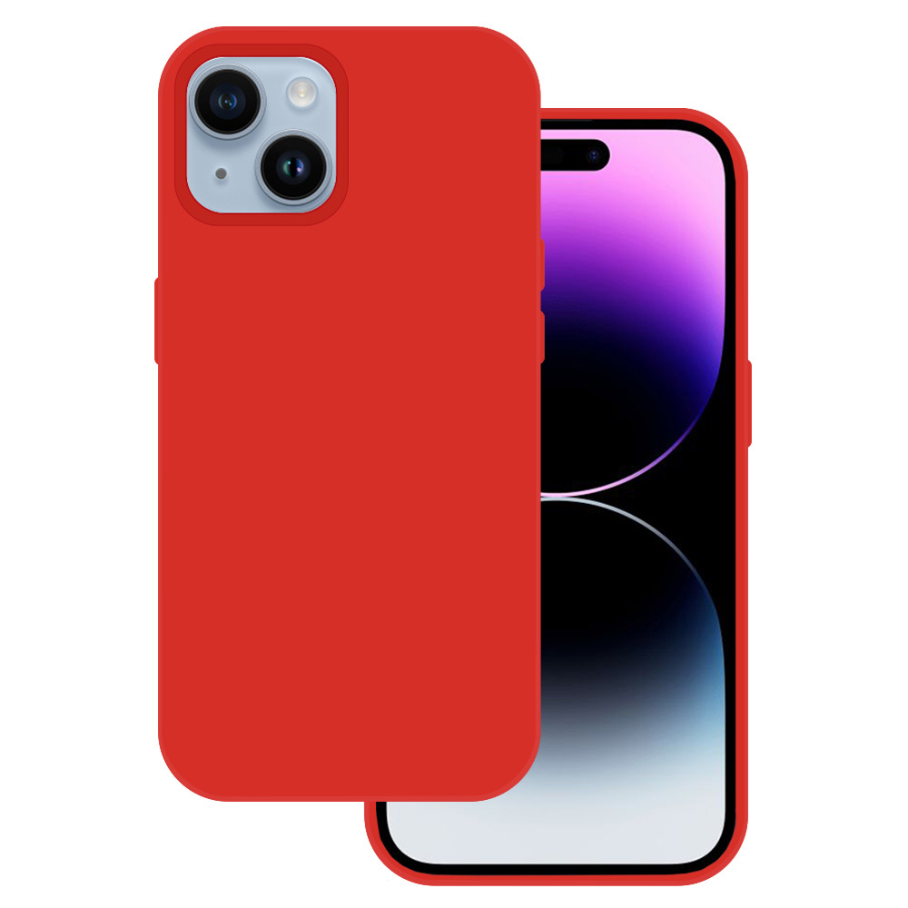 Pokrowiec Tel Protect Silicone Premium czerwony Apple iPhone 15