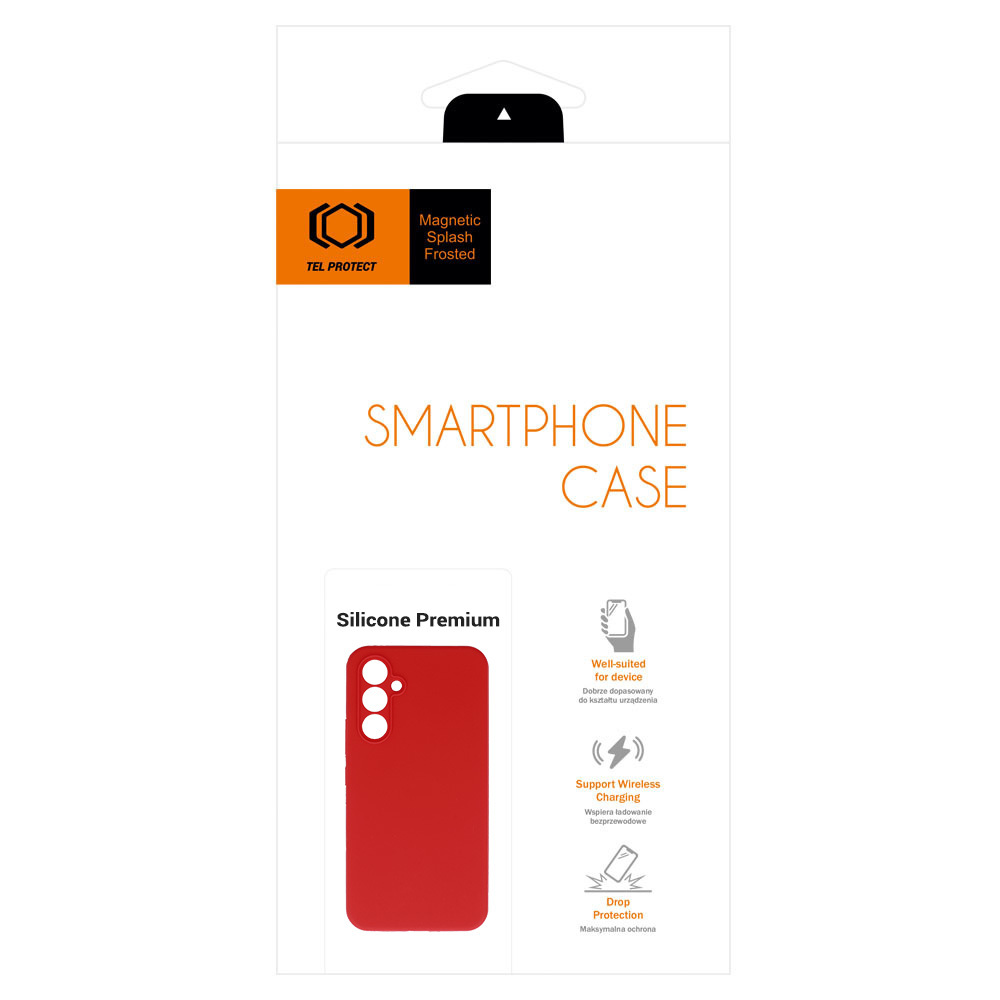 Pokrowiec Tel Protect Silicone Premium czerwony Samsung Galaxy S23 FE / 8