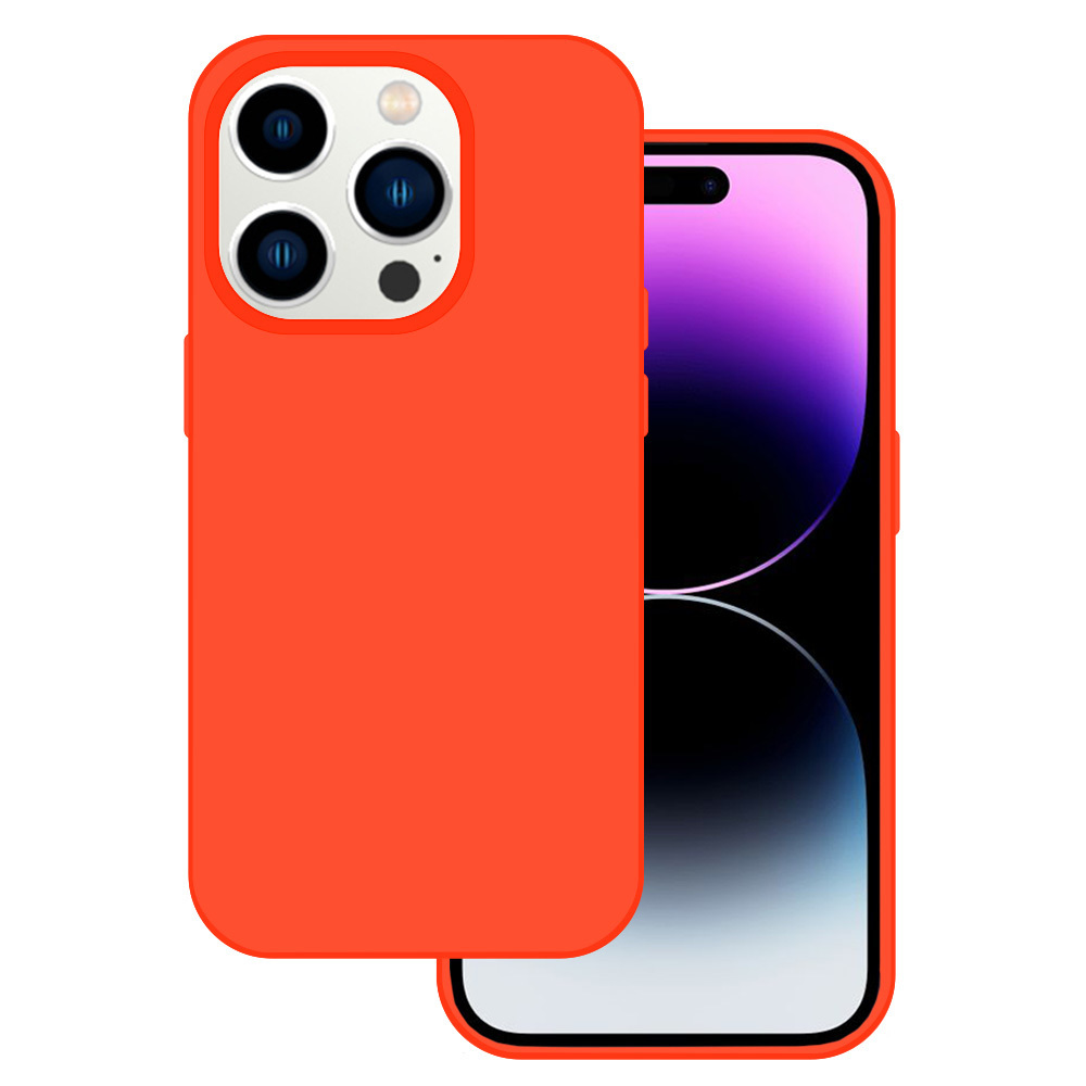 Pokrowiec Tel Protect Silicone Premium pomara�czowy Apple iPhone 11