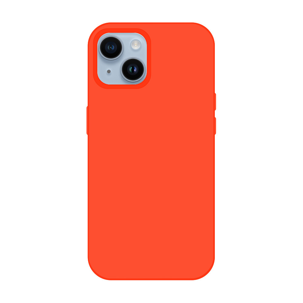 Pokrowiec Tel Protect Silicone Premium pomara�czowy Apple iPhone 15 Plus / 2