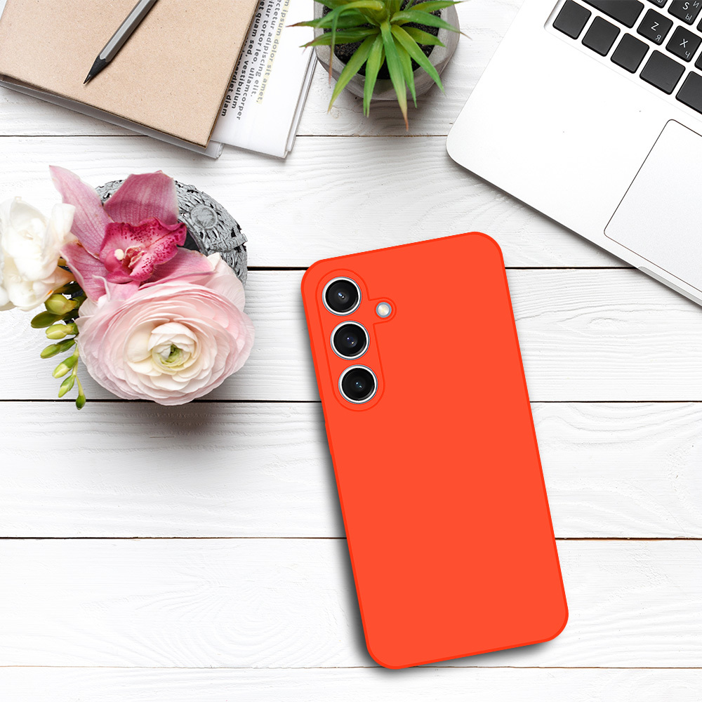 Pokrowiec Tel Protect Silicone Premium pomara�czowy Samsung Galaxy A15 4G / 5