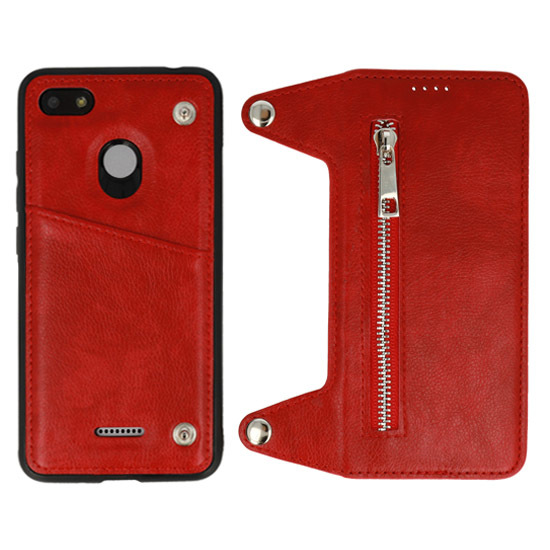 Pokrowiec Telone Business Zip czerwony Apple iPhone XS Max / 4