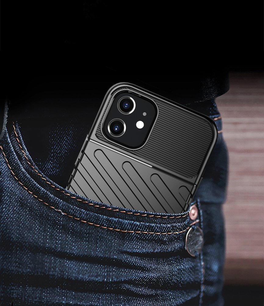 Pokrowiec Thunder Case czarny Apple iPhone 12 Mini / 9