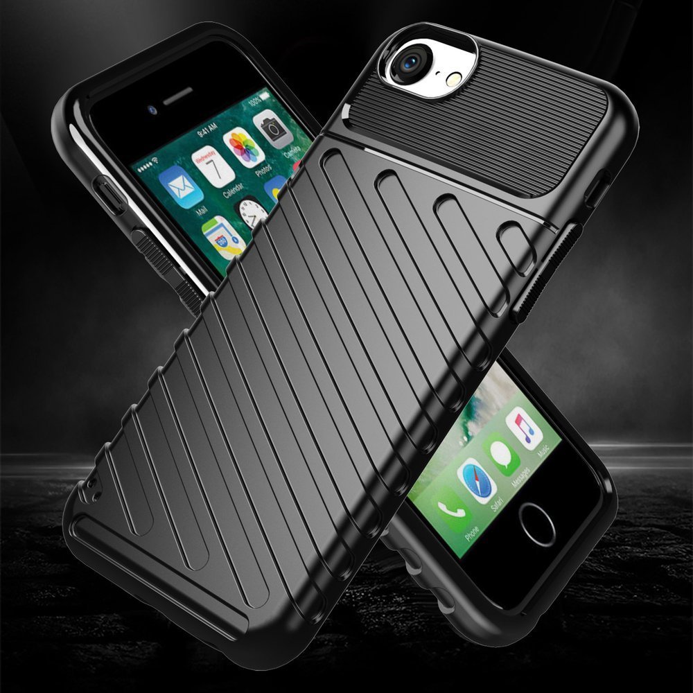 Pokrowiec Thunder Case czarny Apple iPhone SE 2022 / 2