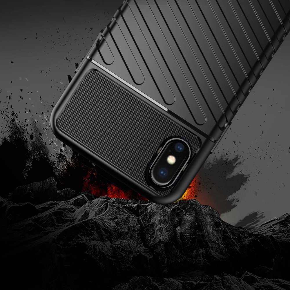Pokrowiec Thunder Case czarny Apple iPhone X / 5