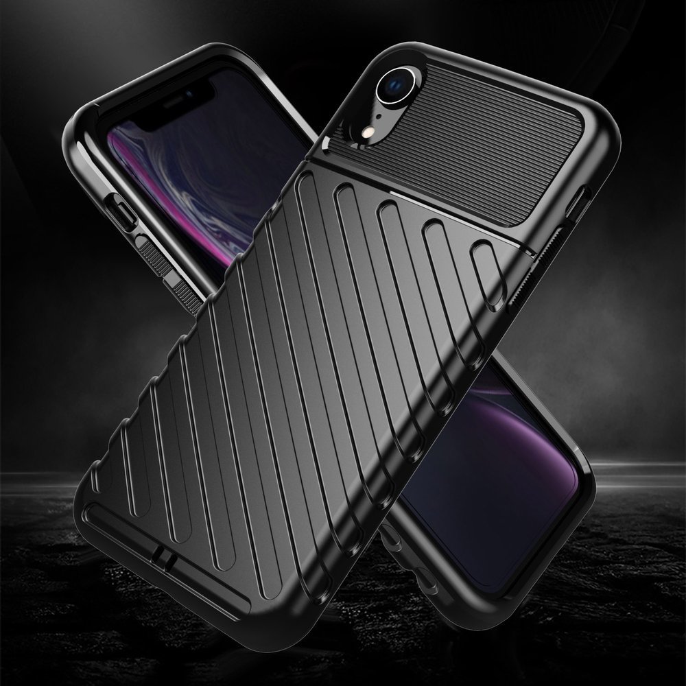 Pokrowiec Thunder Case czarny Apple iPhone XR / 2
