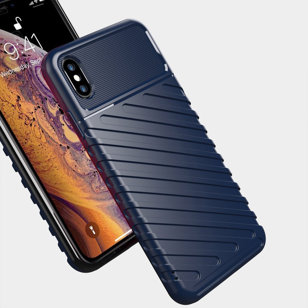 Pokrowiec Thunder Case czarny Apple iPhone XS Max / 7 Pokrowiec Thunder Case czarny Apple iPhone XS Max / 7