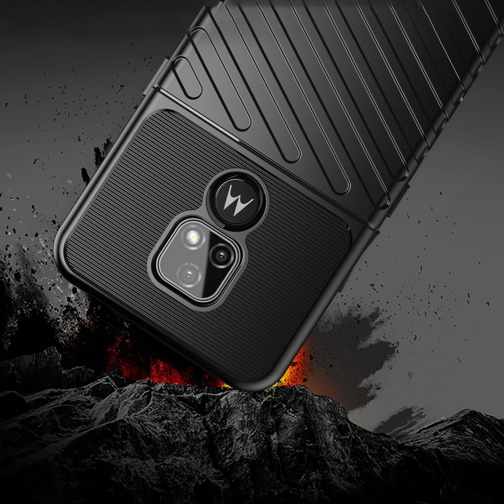 Pokrowiec Thunder Case czarny Motorola Moto E7 / 4